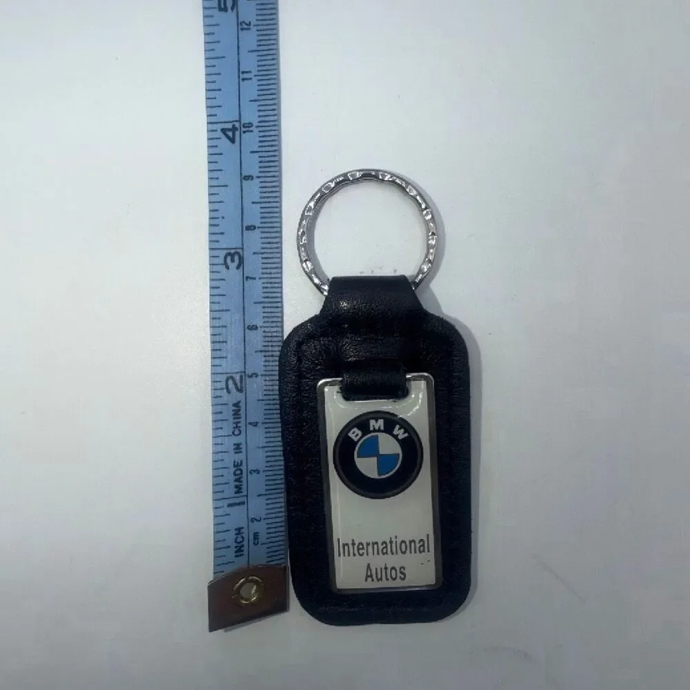 BMW International Autos Leather Keychain